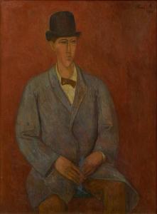 AUBERJONOIS Rene Victor 1872-1957,Portrait d'un américain,1932,Sotheby's GB 2023-12-12