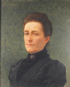 AUBERT Joseph 1849-1924,Portrait de femme,Ruellan FR 2019-11-09