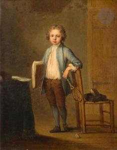 AUBERT Louis 1720-1790,Le jeune joueur de tennis,Ader FR 2024-02-16