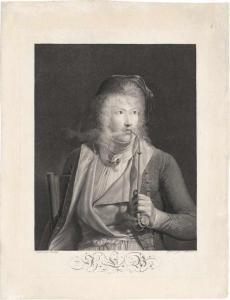 AUBERTIN Francois 1773-1821,Le Fumeur (Bildnis des Malers Jacques-Luc Barbier,1804,Galerie Bassenge 2020-11-25