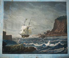 AUBERTIN Francois 1773-1821,PORT DE FÉCAMP,1813,Eric Caudron FR 2021-09-15