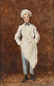 AUBRET Maurice 1897-1977,Portrait of a young chef,Woolley & Wallis GB 2023-09-05