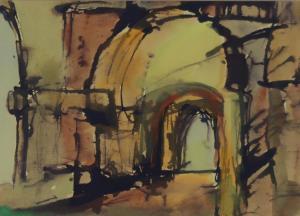 AUBREY John 1909-1985,PALACE RUINS,Great Western GB 2022-03-09