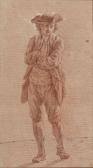 AUBRY Etienne 1745-1781,Portrait d\’homme en pied portant un chapeau,Millon & Associés FR 2019-03-28