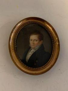 AUBRY Louis François 1767-1851,Homme en redingote noire,c. 1820,Baron Ribeyre & Associés 2021-12-16