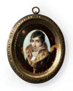 AUBRY Louis François 1767-1851,Portrait d'homme au manteau à col de fourrure, d,Binoche et Giquello 2022-04-01