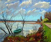 AUCHERE Henri 1908-2000,Lac en hiver,Richmond de Lamaze FR 2009-01-31