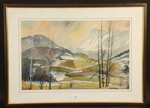 AUCHERE Henri 1908-2000,Paysage enneigé,Auxerre Enchères FR 2022-03-17