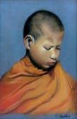 AUDELIN C 1900-1900,Jeune moine tibétain,Saint Germain en Laye encheres-F. Laurent FR 2014-10-19