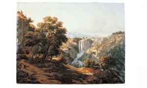 AUDIFFRED Edouard 1818-1861,Paysage montagneux,1850,Salles de ventes Pillet FR 2003-10-12