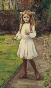 AUDLEY CAROLINE 1864,A game of badminton,1911,Christie's GB 2013-07-02