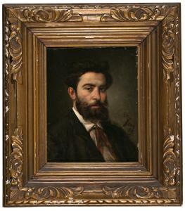 AUDOUARD Pau 1856-1918,Retrato de un joven,Balclis ES 2013-12-17