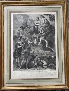 AUDRAN Jean 1667-1756,Henri IV délibère sur son futur mariage,1707-1709,Adjug'art FR 2022-10-29