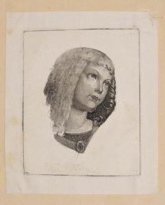AUER Max Joseph,Tête d\’ange, d\’après une peinture de la Renaissa,1840,Eric Caudron 2020-09-10