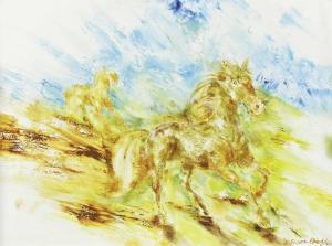 AUER MIEHLE Friedel 1914-2004,Galoppierende Pferde,Palais Dorotheum AT 2012-11-20