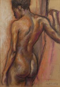 AUERBACH Arnold 1898-1978,African nude figure study,1949,Mallams GB 2023-10-18