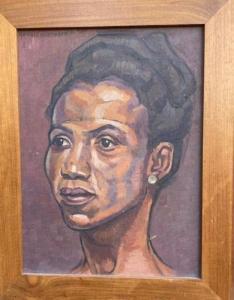 AUERBACH Arnold 1898-1978,study of African Lady,Hansons GB 2023-03-25