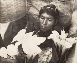 AUERBACH Ellen Rosenberg 1906-2004,Lily Woman, Market, Caxa, Mexico,1992,Galerie Bassenge 2021-12-08