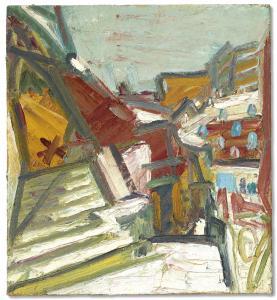 AUERBACH Frank 1931,The Studios under Snow,1991,Christie's GB 2024-03-07