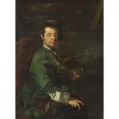 AUERBACH Johann Gottfried,self portrait of the artist at work holding a pale,Sotheby's 2004-09-07