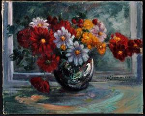 AUGER Adrien Victor 1787-1854,Simonin Flowers in a vase,Anderson & Garland GB 2017-01-30