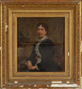 AUGERO AMEDEO 1799-1885,Ritratto di signora con pizzo bianco,Boetto IT 2022-03-02