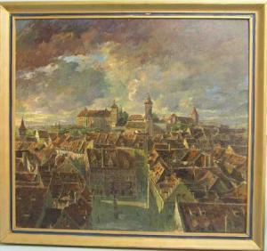 AUGUST Franz,Nürnberg - Blick auf die Altstadt mit Kaiserburg,Johann Sebok DE 2009-05-16