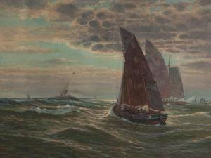 AUGUST HEYENDAHL Ludwig 1876-1960,Sailing Ships at Sea,Auctionata DE 2017-03-08