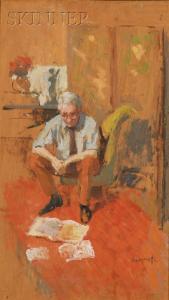 AUGUSTA George 1900-1900,Man Reading,Skinner US 2009-09-11