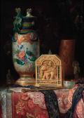AUGUSTIN Ludwig 1882-1960,Oriental treasures on a draped table,Christie's GB 2000-06-22