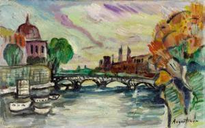 AUGUSTINER Werner 1922-1986,Pont des Arts - Paris,Palais Dorotheum AT 2006-11-30