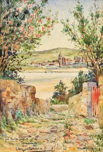 AUGUSTO Pina 1872,Vista de Hendaye,1941,Cabral Moncada PT 2010-11-15