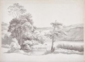 Augustus Josephus Knip 1777-1847,View of Lake Nemi,Sotheby's GB 2023-01-25