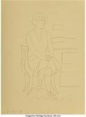 AULT George Copeland 1891-1948,Seated Woman by a Desk (Bea Ault),1925,Heritage US 2022-07-14