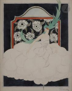 AUMOND Jean 1900-1900,Mistinguett au chapeau vert,1920,Ader FR 2021-10-06