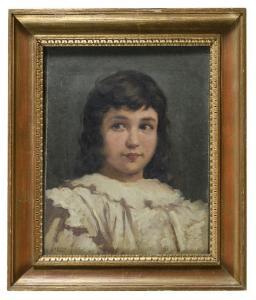 AURELI Raniero 1885-1975,Ritratto di bambina,1908,Babuino IT 2023-01-18