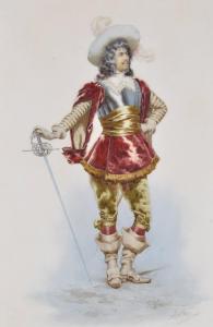 AURELLI GUISEPPE,Portrait of a Cavalier,1893,Burstow and Hewett GB 2010-07-21