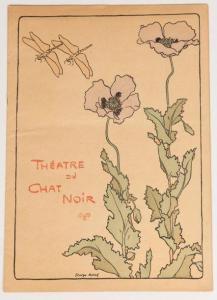 AURIOL Georges 1863-1938,Programme illustré pour le Théâtre du Chat Noir,1892,Neret-Minet 2020-12-05