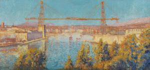 AURRENS Henri 1873-1934,Le pont transbordeur à Marseille,Bonhams GB 2023-11-15
