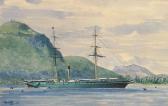 AUSTIN Hubert J 1900-1900,Union Steamship Saxon, lying in Port Louis Harbour,Bonhams GB 2004-04-07