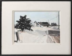 AUSTIN John 1918-2000,Dave Street in Winter,Eldred's US 2021-11-19