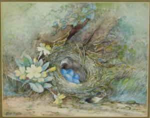 AUSTIN Reginald Harry 1890-1955,Bird's nest, primroses, etc.,Golding Young & Co. GB 2021-09-01