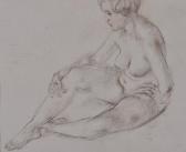 AUSTIN Robert Sargent 1895-1973,Female nude sketch,Burstow and Hewett GB 2010-12-15