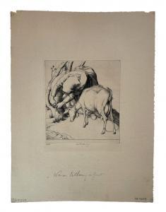 AUSTIN Robert Sargent 1895-1973,Tethering a goat,Dams Casa d'Aste IT 2024-02-15