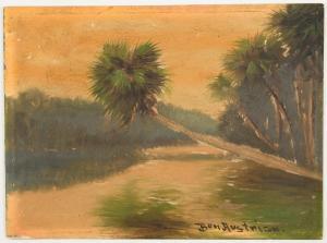 AUSTRIAN Ben 1870-1921,Lone Leaning Palm,Burchard US 2022-06-18
