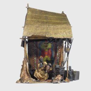 AUSTRIAN SCHOOL,'MERCHANT IN CAIRO', A TABLE LAMP,Sotheby's GB 2009-10-22