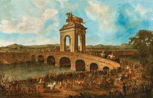 AUSTRIAN SCHOOL,A triumphal procession over the Bridge of A,18th Century,Palais Dorotheum 2023-10-25