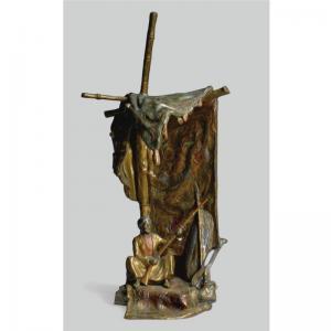 AUSTRIAN SCHOOL,"THE GUARD," A TABLE LAMP,Sotheby's GB 2009-03-18