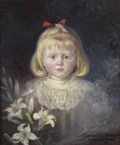 AUTHENAC 1900-1900,Petite fille au ruban rouge,Daguerre FR 2016-06-08
