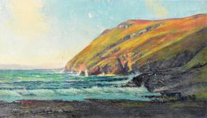 AUTY Charles 1858-1936,Fleshwick Bay, Isle of Man,Halls GB 2021-11-28